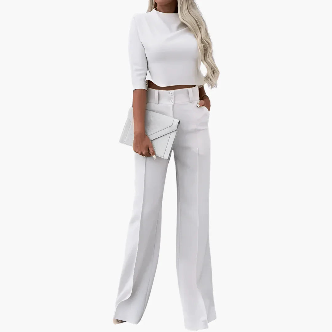 Julia| Elegante crop top set voor dames